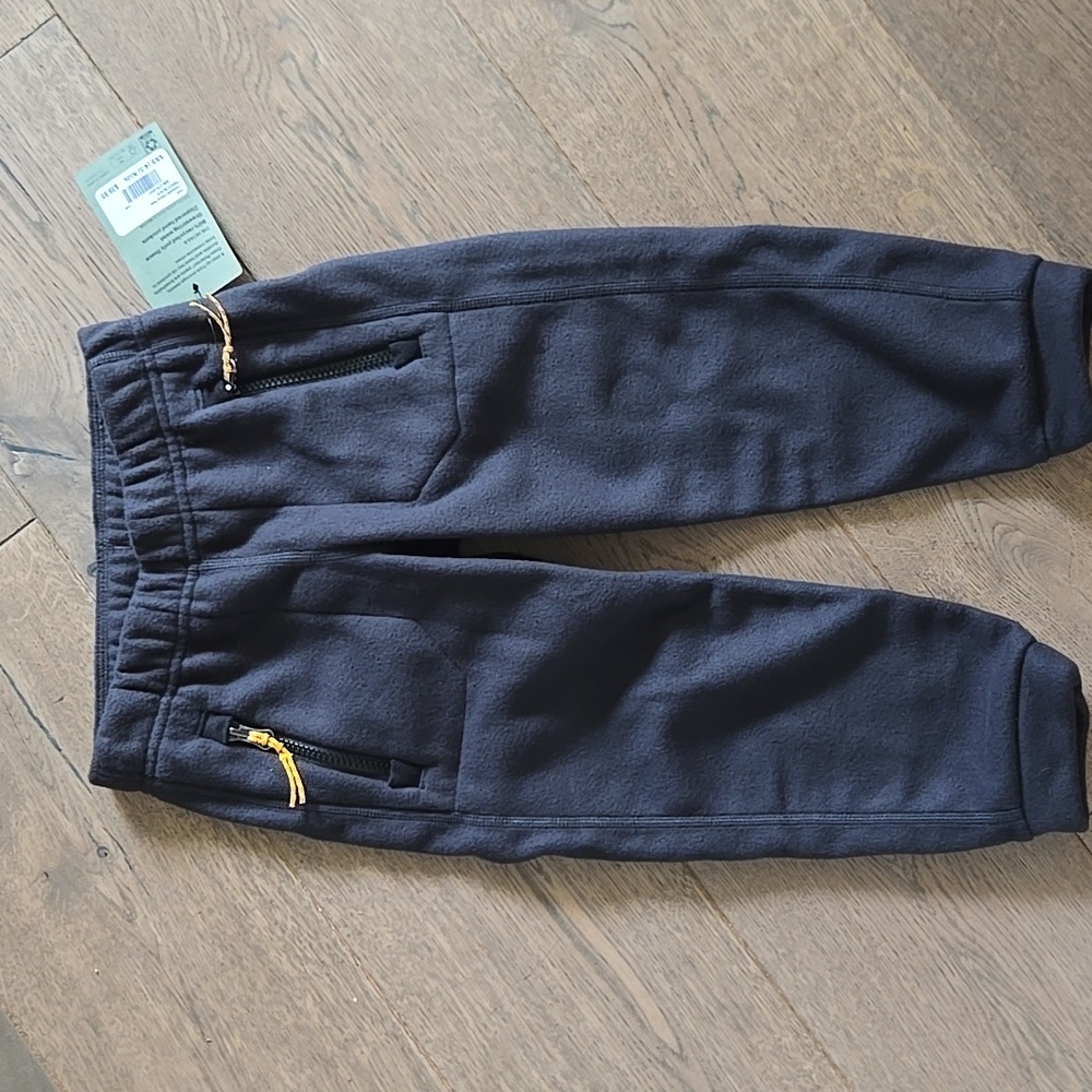 REI Co-Op Kids XXS (4-5) Elastic Waistband Zipper Pockets Fleece Sweatpants